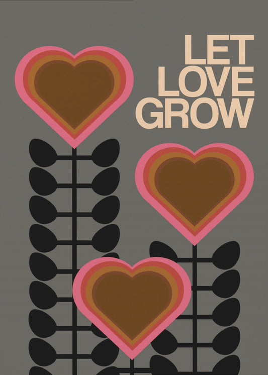 Let Love Grow Grey | Canvas