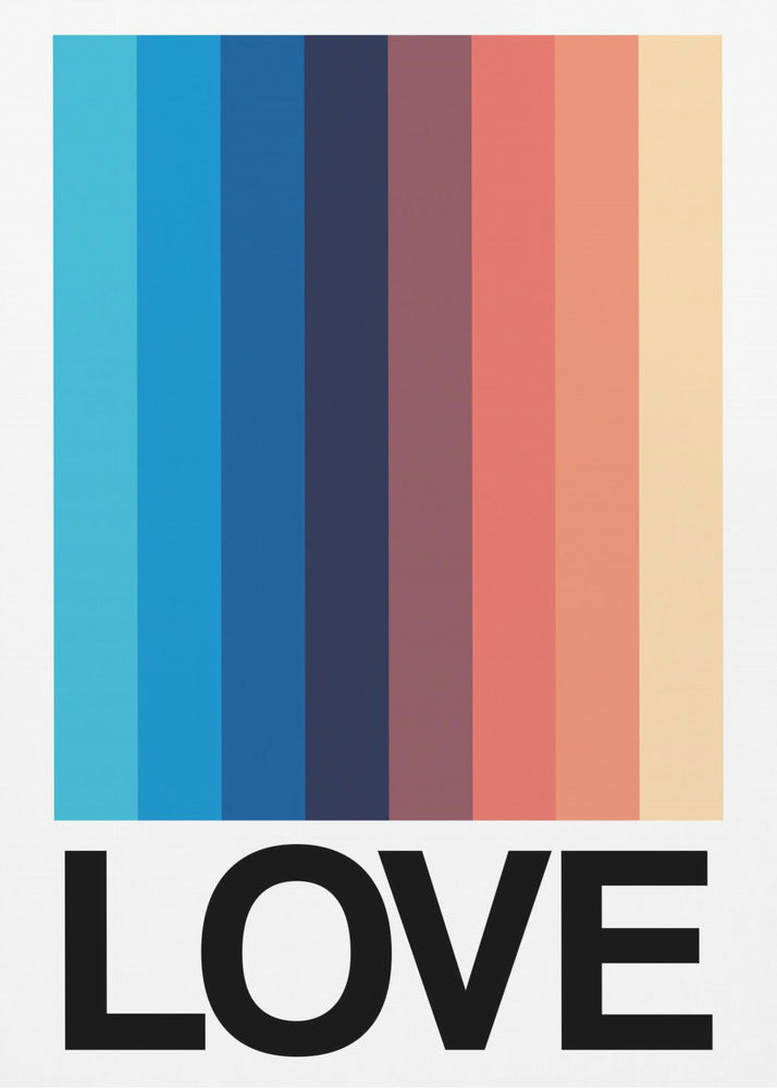 Mirror Stripe LOVE | Canvas