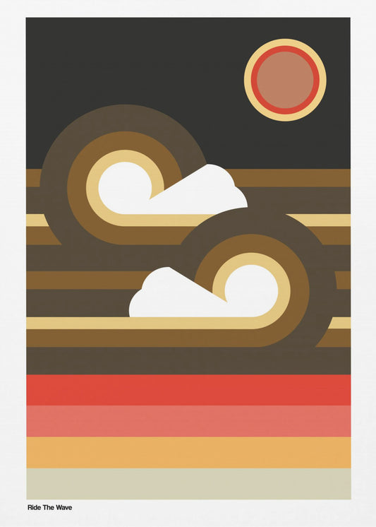 Ride The Wave Sunset | Canvas