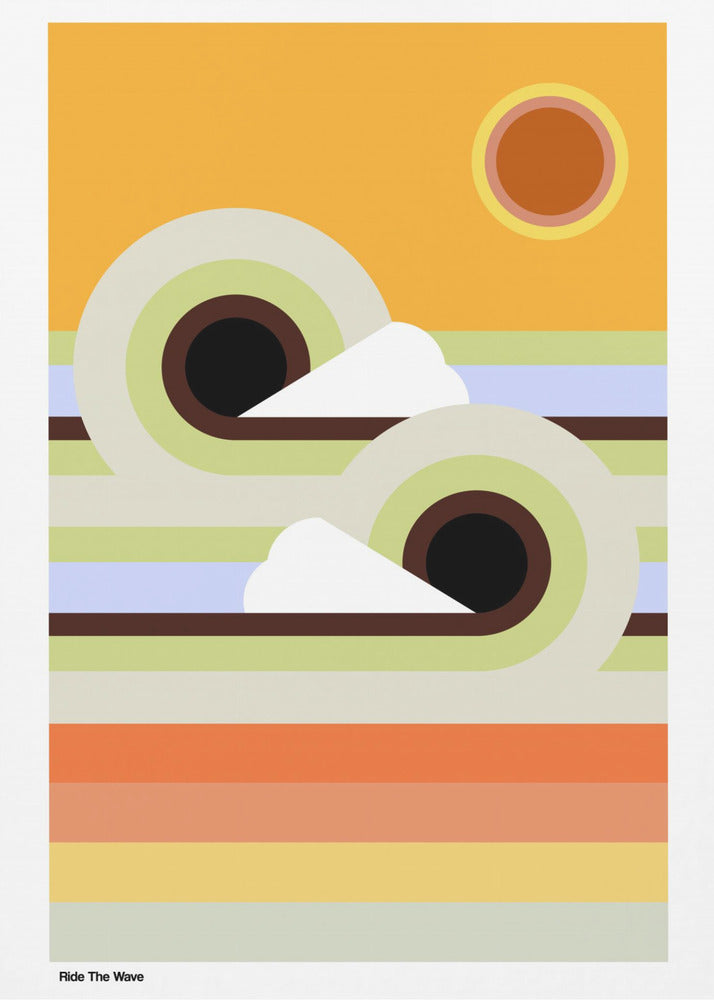 Ride The Wave Sunrise | Poster