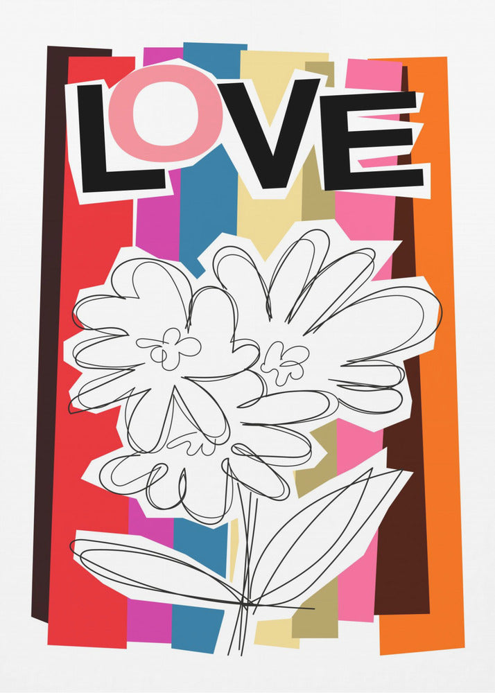 Scribble Flower Summer Fruits | Canvas