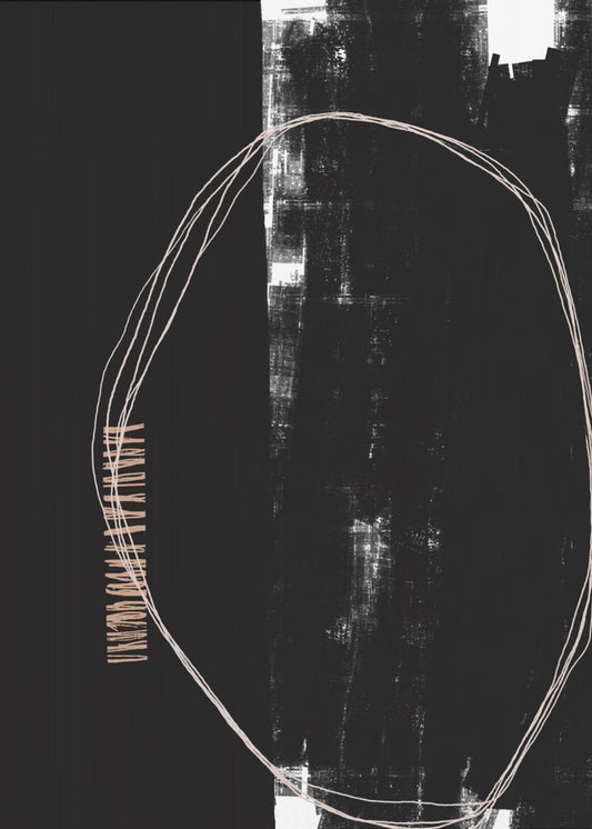 Abstract Black And White Artwork | Canvas