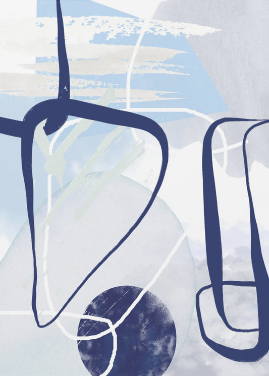 Lines of Blue-1 | Poster