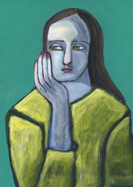 Woman with Big Hands | Canvas