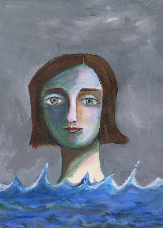 Swimming Girl | Canvas