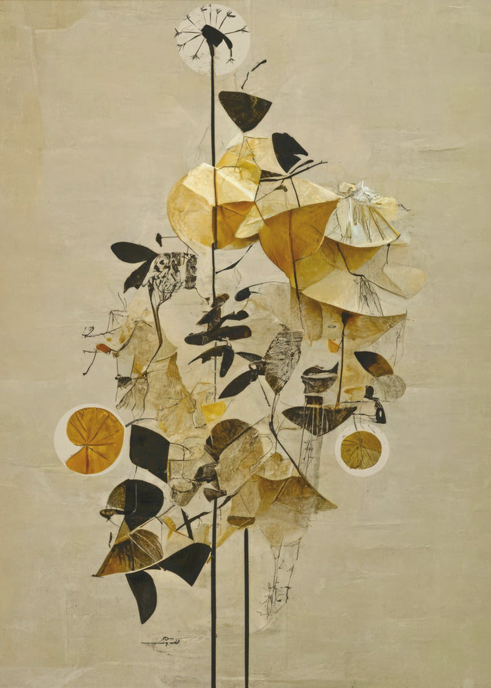 Golden Blossoms | Canvas