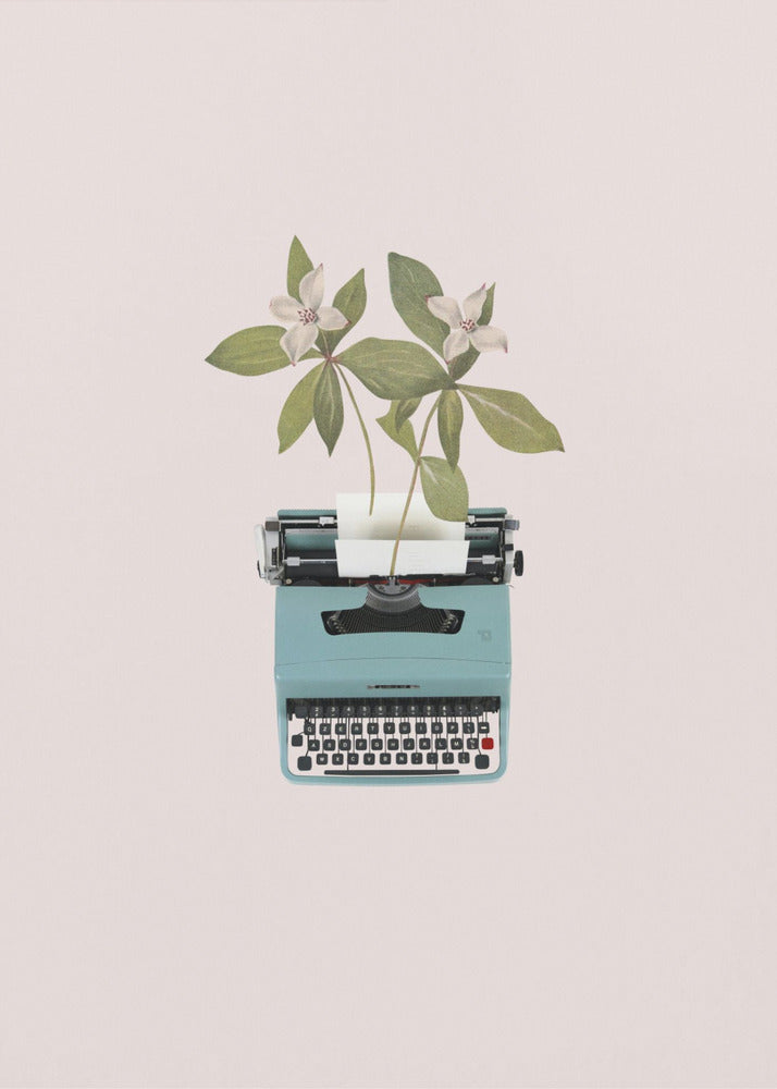 Botanical typewriter | Poster