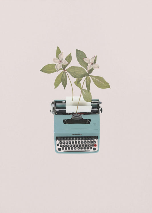 Botanical typewriter | Poster