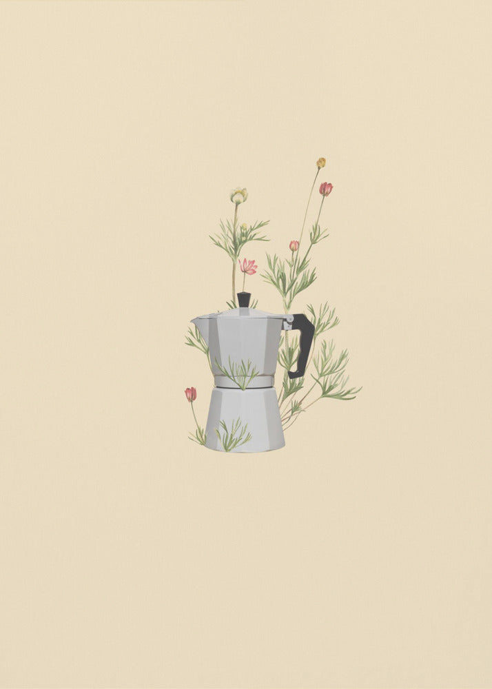 Floral moka express | Canvas