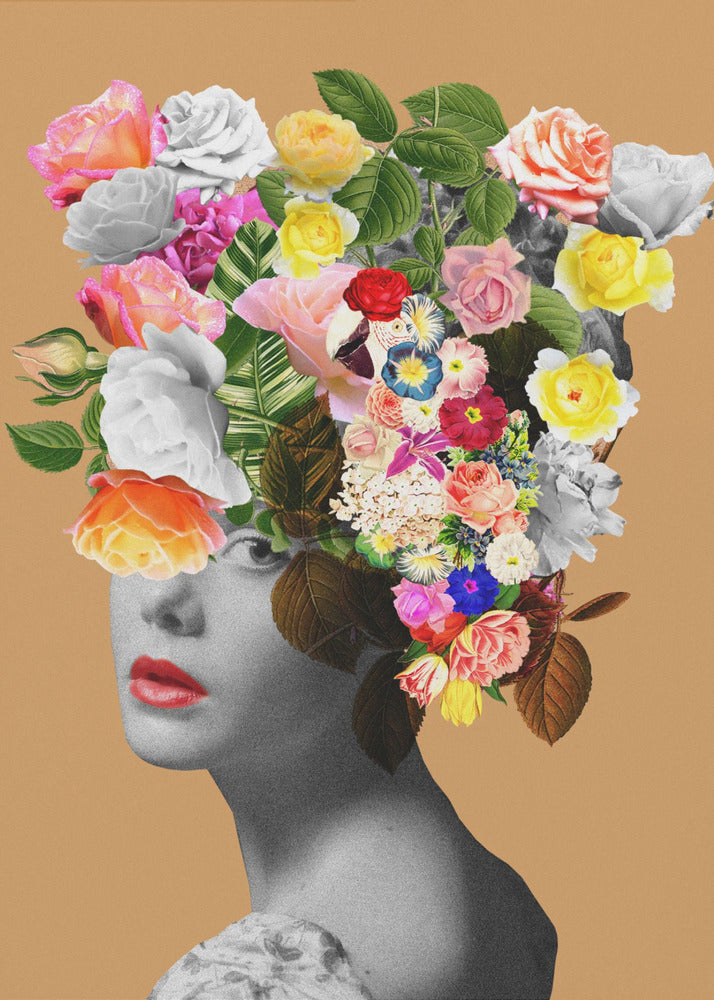 Floral portrait | Canvas