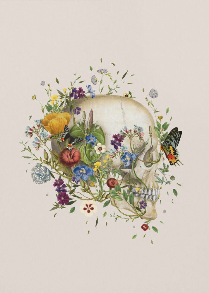 Floral skull | Canvas