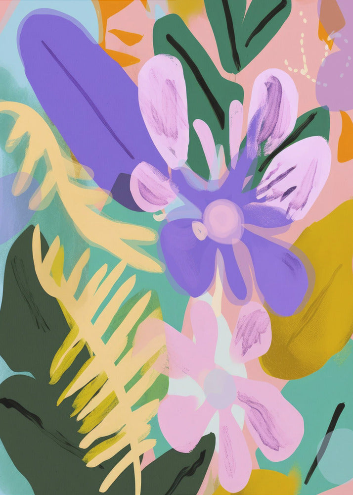 Floral Whimsy Burst | Canvas