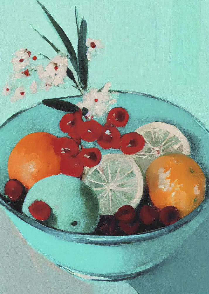 Vibrant Fruit Bowl | Canvas