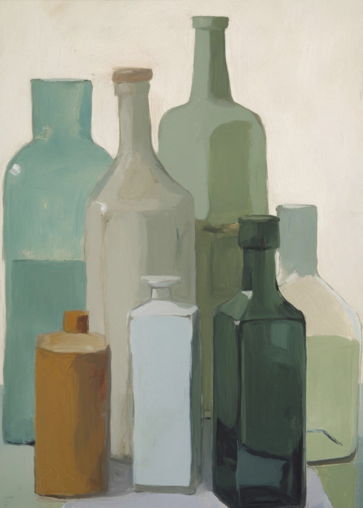Muted Bottles | Canvas