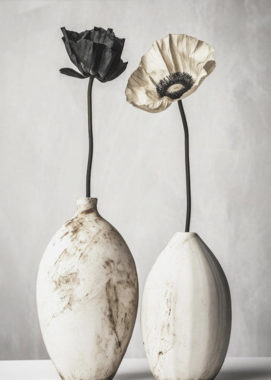 Contrasting Blooms | Canvas