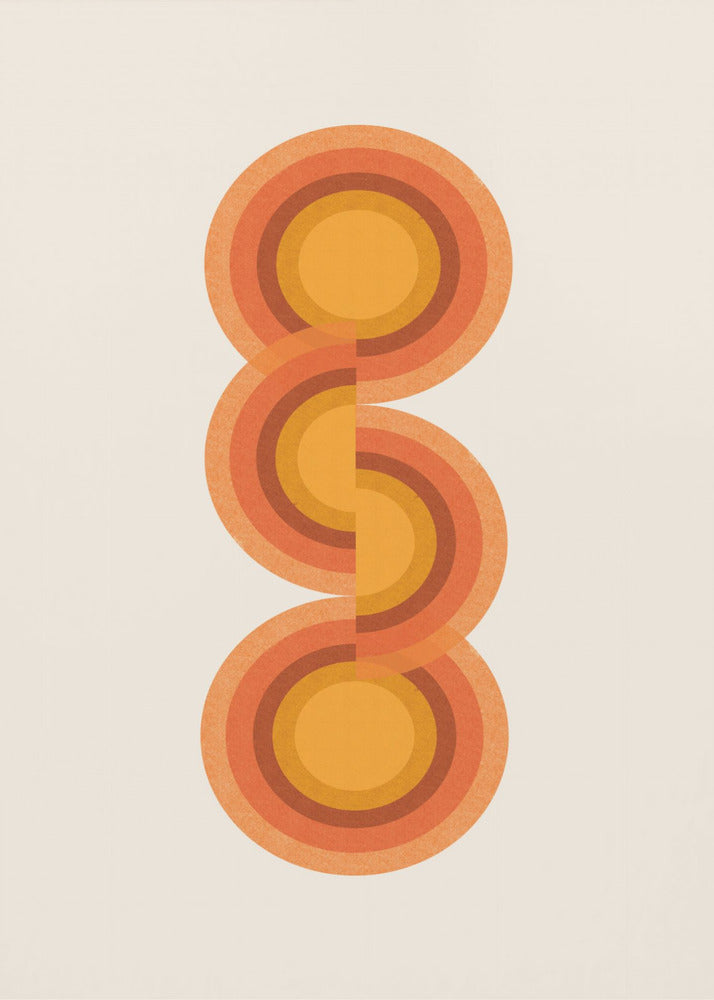 Retro Circles Trio | Poster