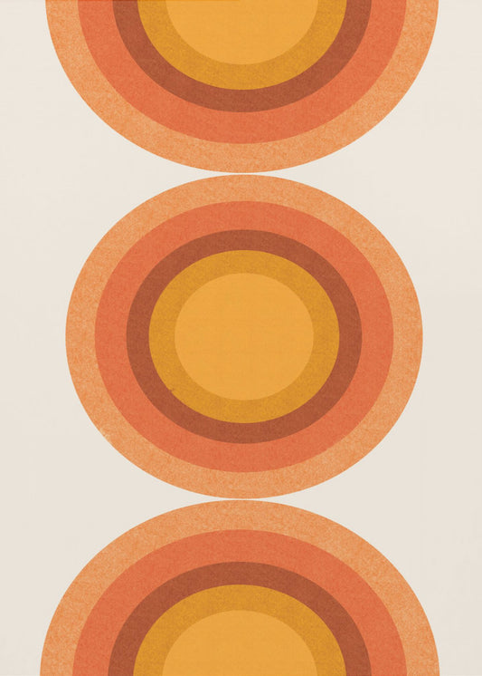 Retro Sun Circles | Canvas