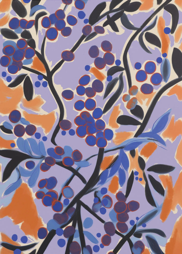 Vibrant Berry Dance | Canvas