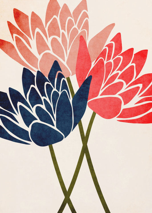 Three Dancing Blossoms | Poster