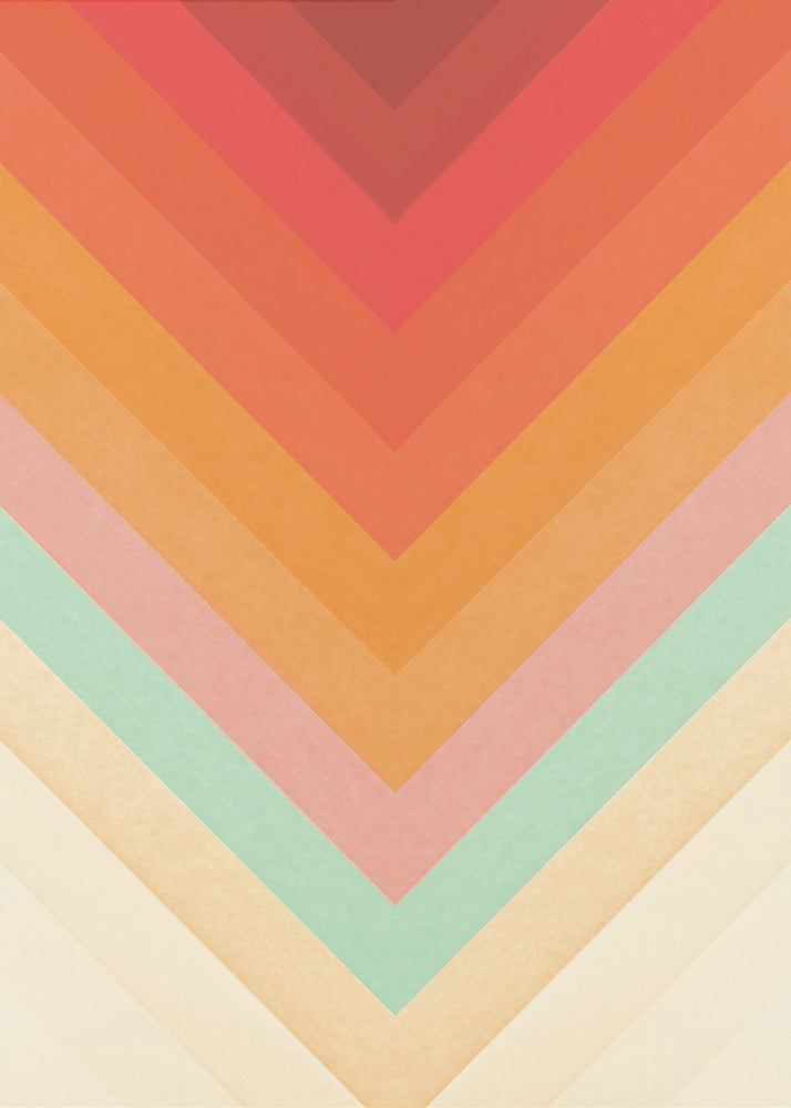 Rainbow Chevrons | Poster