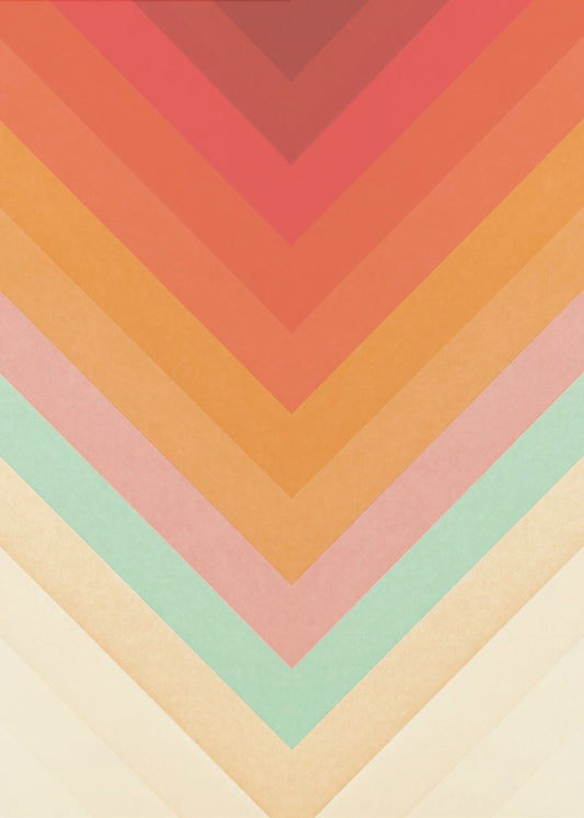 Rainbow Chevrons | Poster