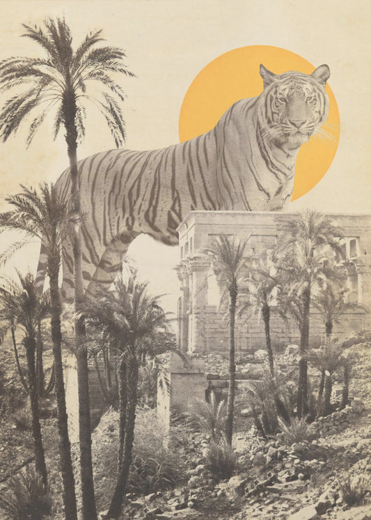 Giant Tiger In Ruins | Poster