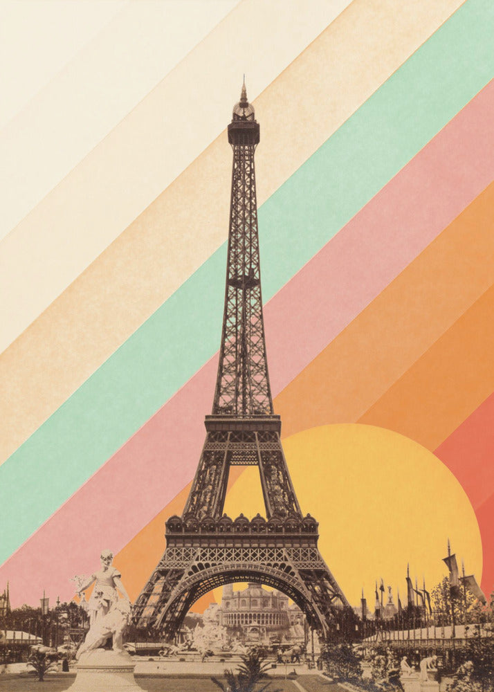Eiffel Tower Rainbow | Canvas