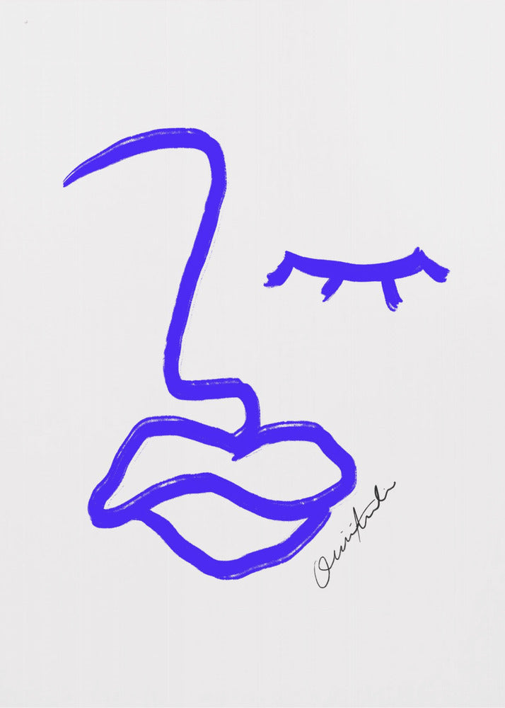 Blue Line Expression | Poster