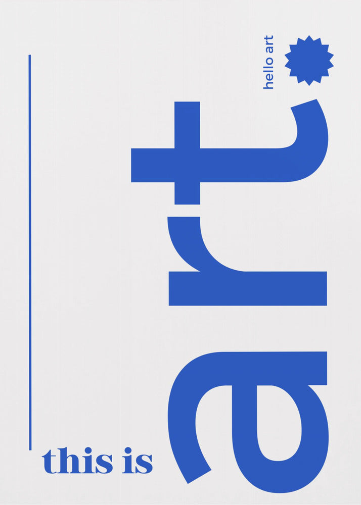Hello Bold Typography | Poster