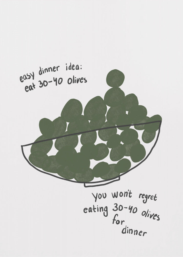 Olive Dinner Delight | Poster