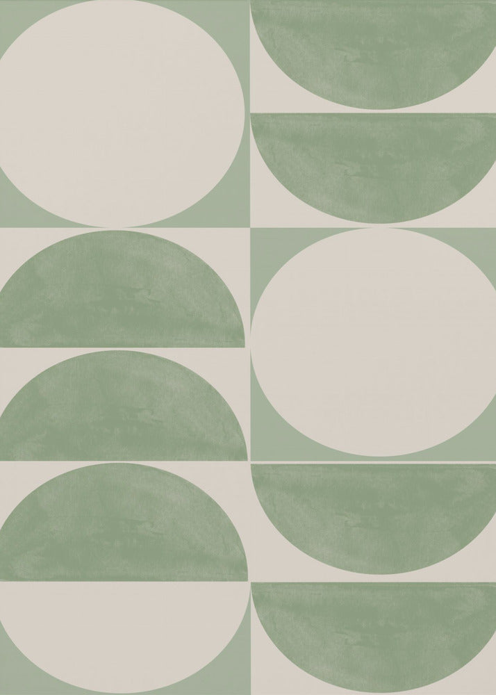 Geometrics in Green | Canvas