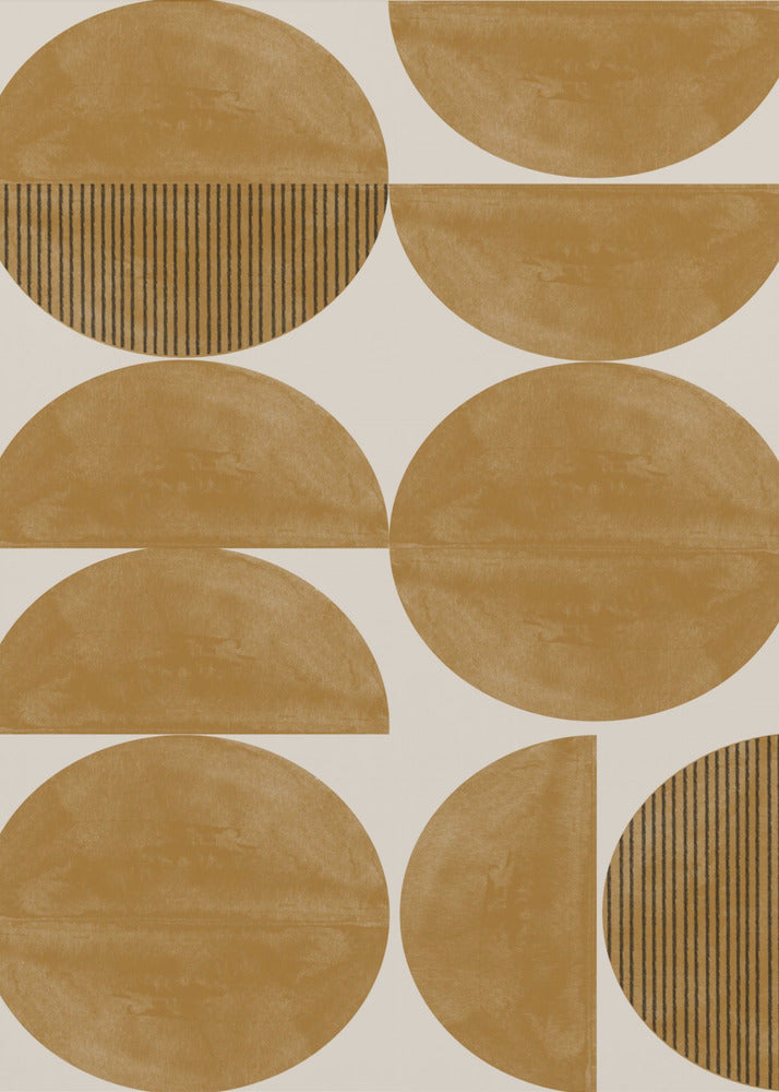 Golden Geometric Rhythm | Canvas