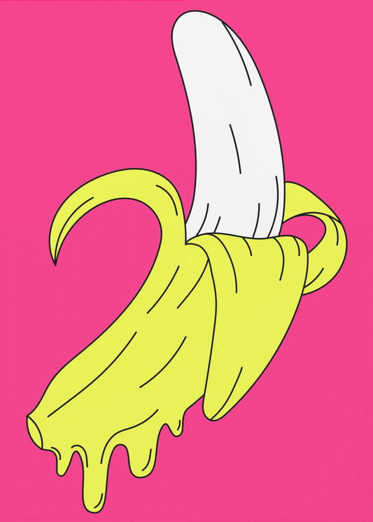 Melting Pink Banana | Canvas