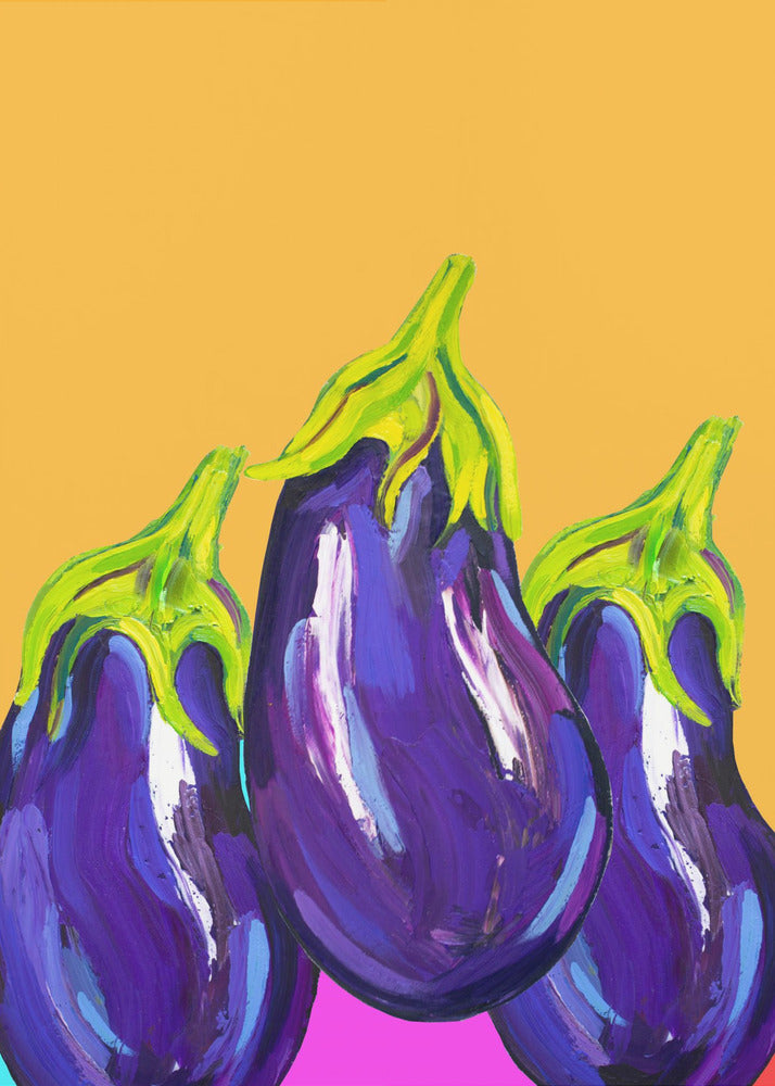 Groovy Aubergines | Canvas