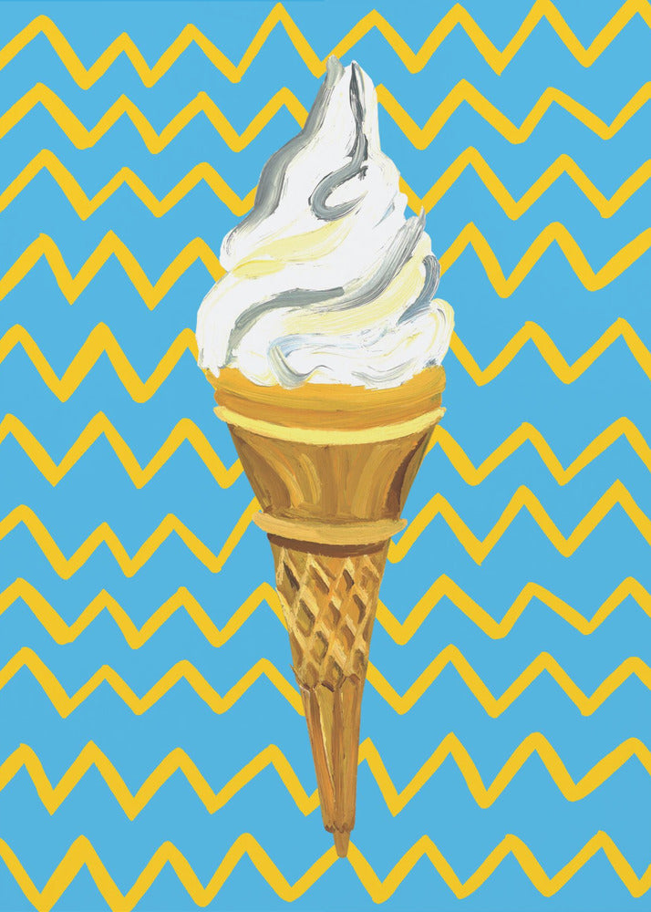 Ice Cream Blue | Canvas