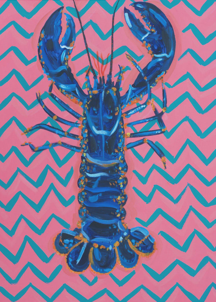 Lobster On Zigzag | Poster