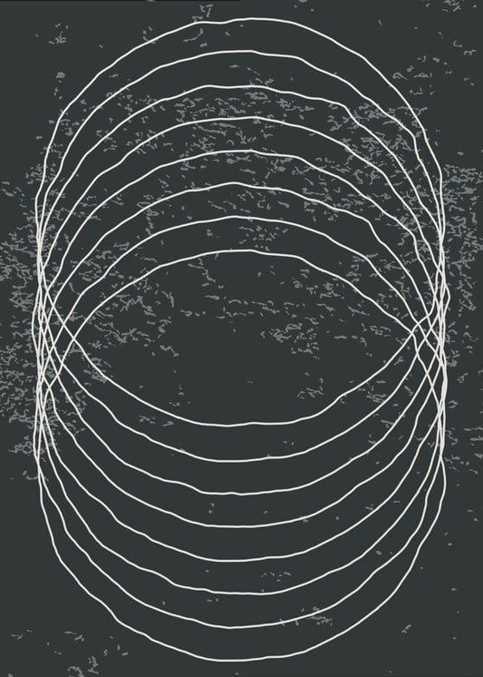 Black and White Circles | Poster