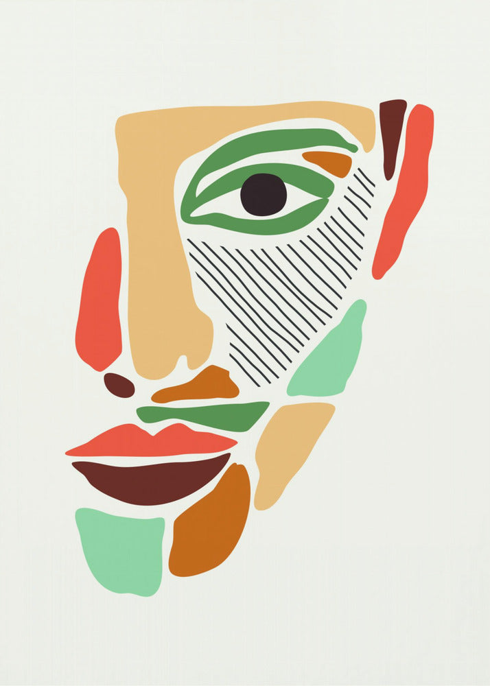 Color Abstract Faces #2 | Canvas