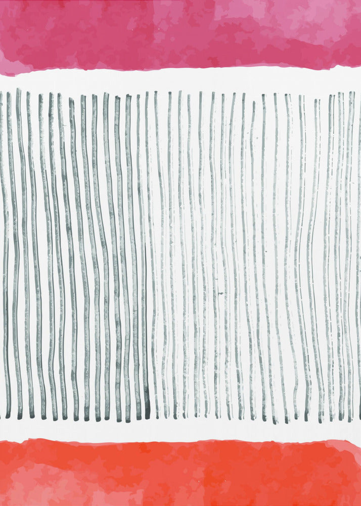 Watercolor Lines Series #4 | Poster