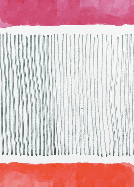 Watercolor Lines Series #4 | Poster