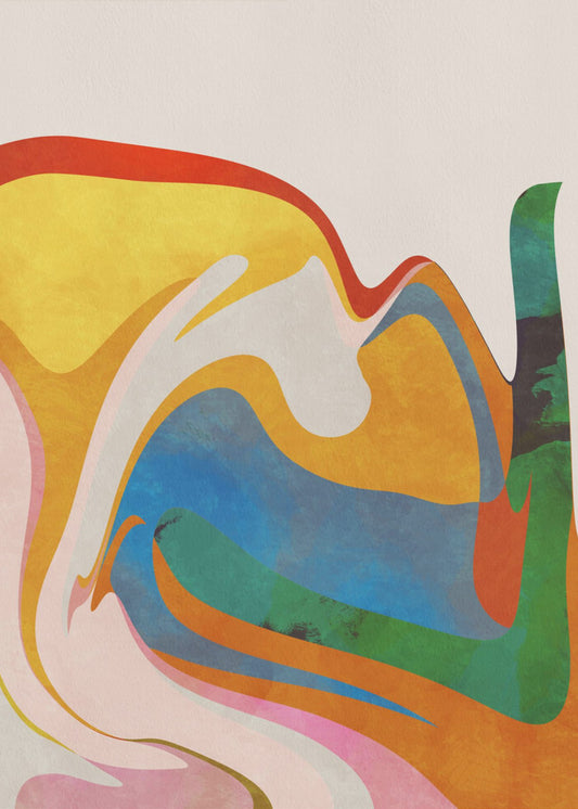 Organic Bauhaus Waved | Poster