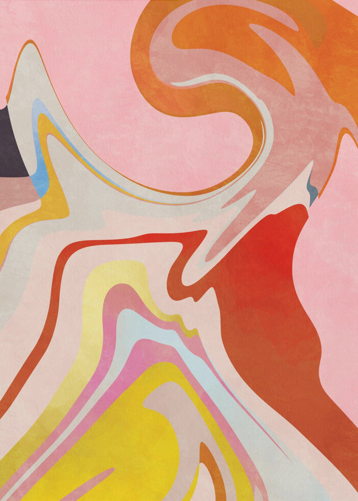 Organic Bauhaus Waved2 | Canvas