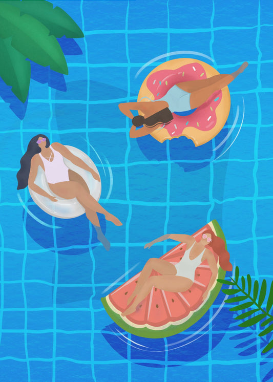 Pool Ladies | Canvas
