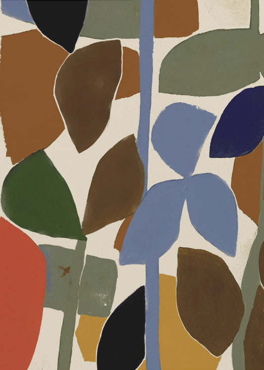 Abstract Leaves Harmony | Canvas