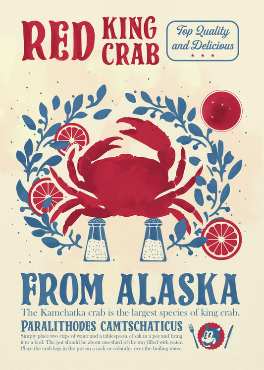 Crab kitchen print | Poster
