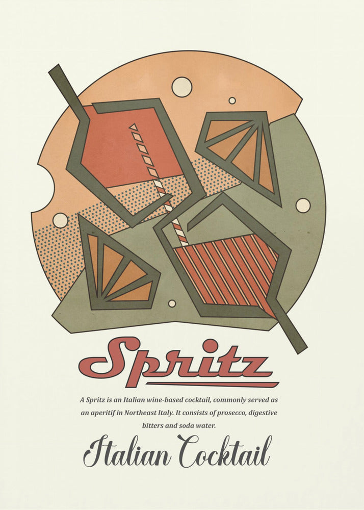 Geometrical spritz print | Poster