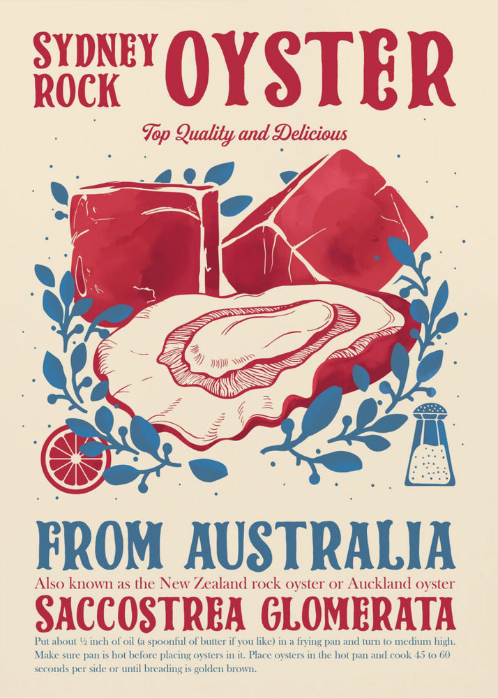 Oyster kitchen decor | Poster