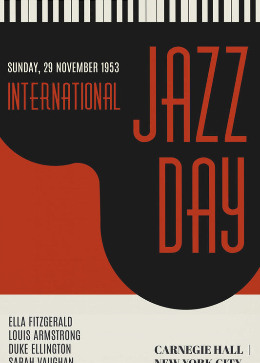 Jazzy Days   Dark Red | Poster