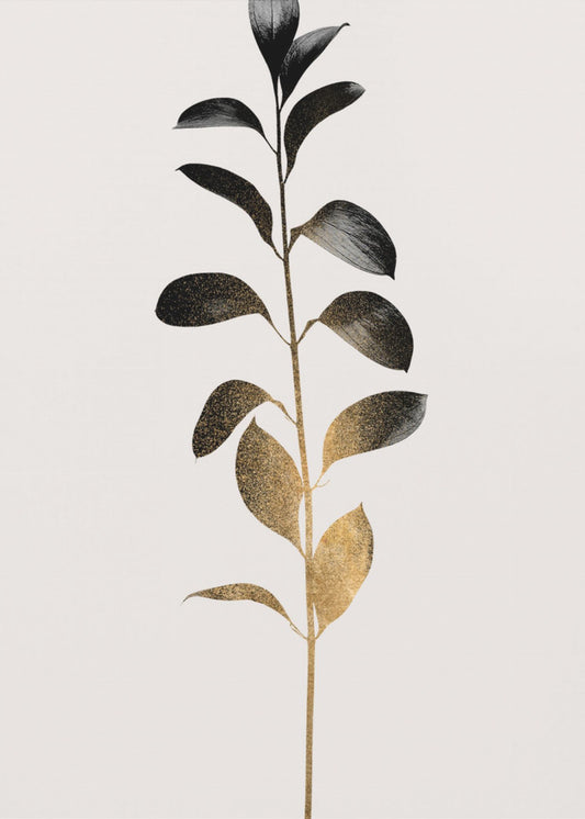 Monochromatica No.9   Dark Gold | Poster