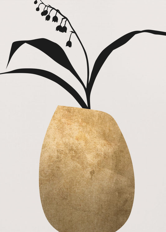 Water Lilies   Gold | Poster